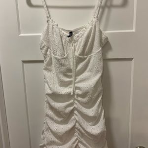 H and m white dress